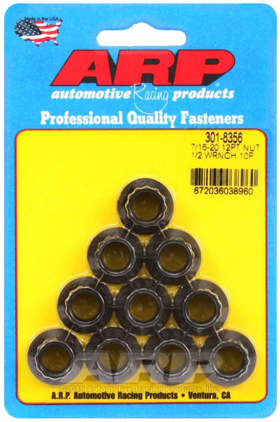 ARP ARP301-8356 7/16-20 12pt Nuts (10pk)