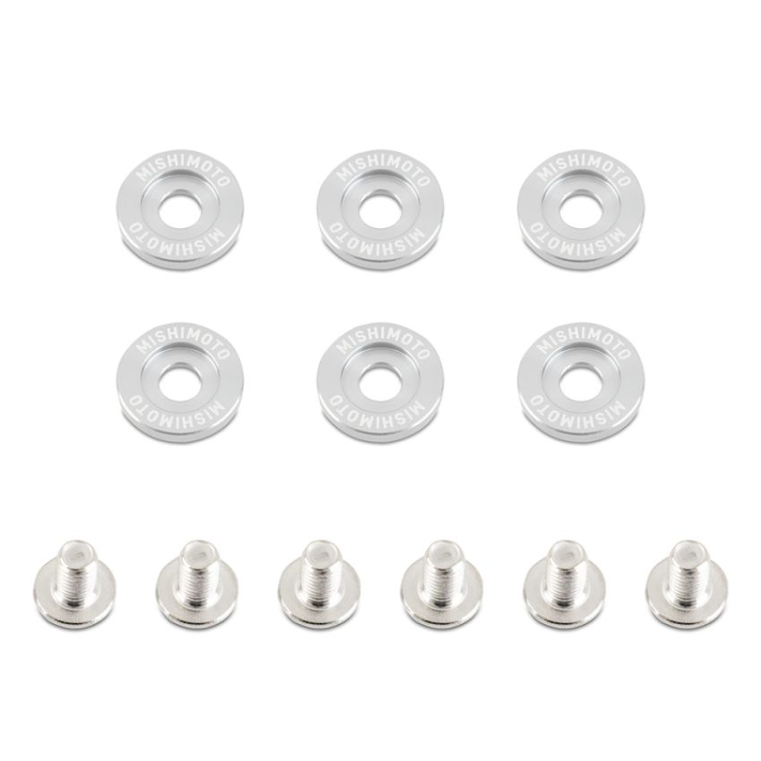 Mishimoto Small Fender Washer Kit (6pcs) - Silver