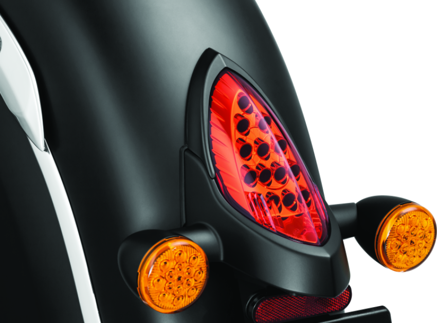 Kuryakyn 5623 Tail Light Top Trim Satin Black
