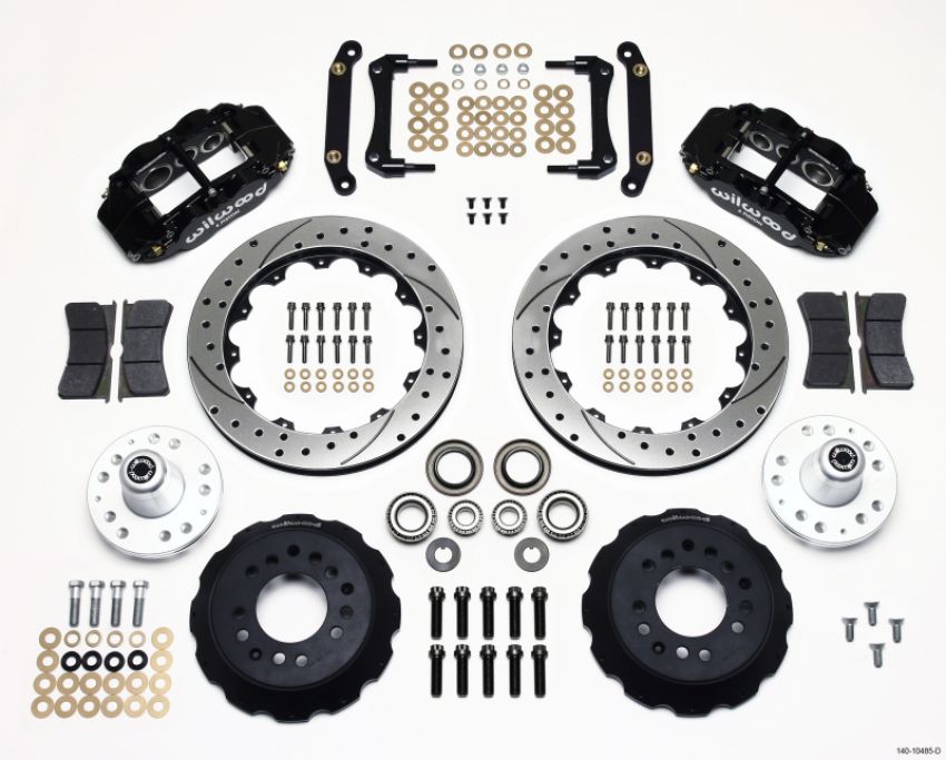Wilwood 140-10485-D Narrow Superlite 6R Front Hub Kit 12.88in Drilled 70-78 Camaro (*Line Kit Needed*)