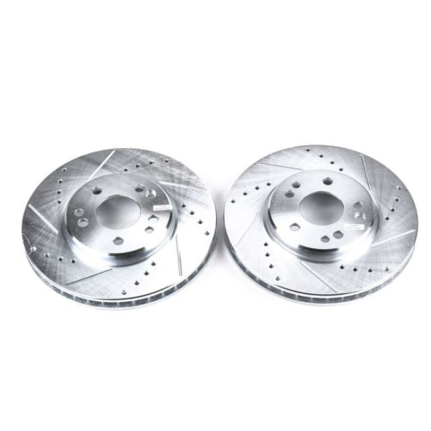 PowerStop EBR418XPR PowerStop Evolution Performance Drilled, Slotted & Plated Brake Rotor Pair