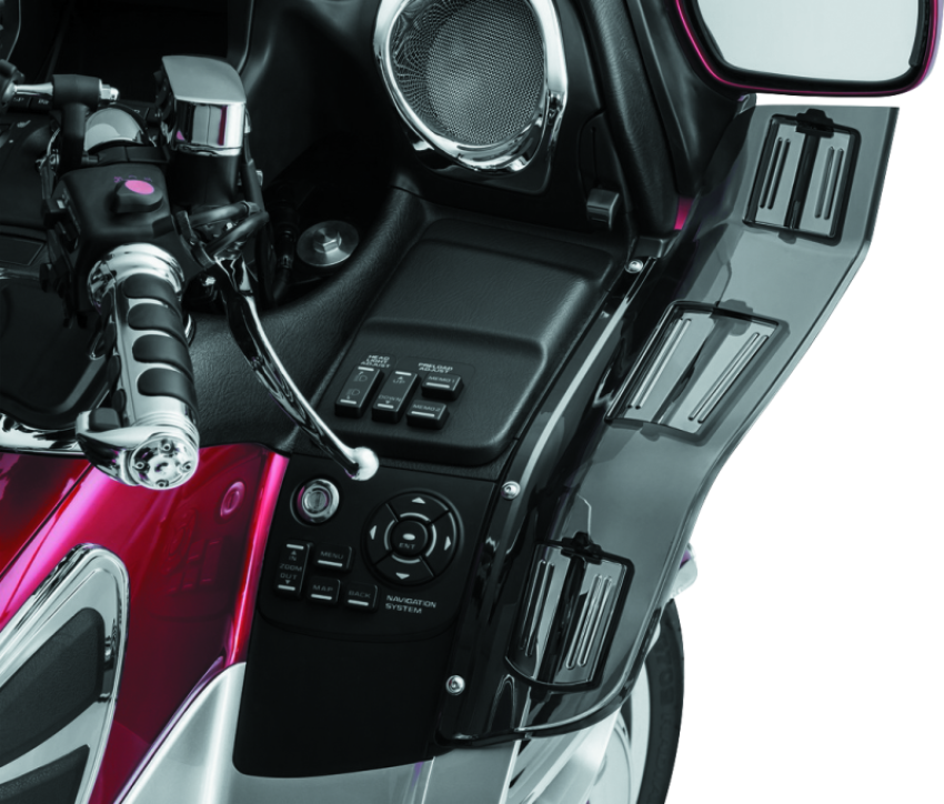 Kuryakyn 8939 Dragon Wings 01-17 Honda GL1800 Models Smoke