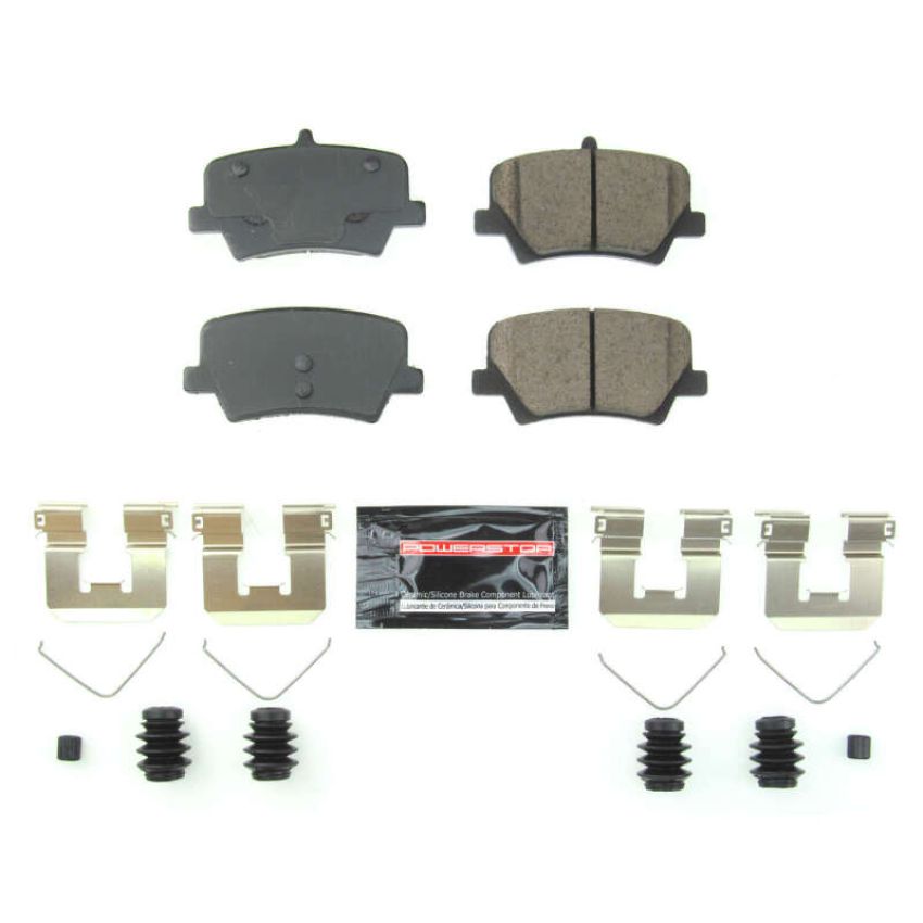 PowerStop Z23-2136 PowerStop - Z23 Daily Driver Carbon-Fiber Ceramic Brake Pads with Hardware Kit