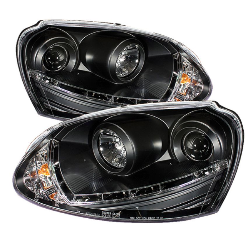 SPYDER 5017505 Projector Headlights - DRL - Black