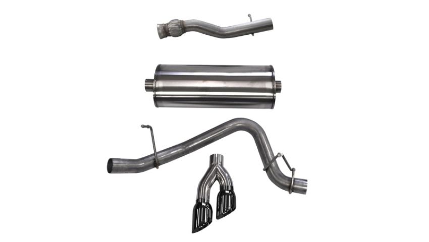 CORSA Performance 14749BLK Corsa 2015-2020 GMC Yukon Denali XL 6.2L V8 3in Cat-Back Single Side Exit Twin 4in Black Tips