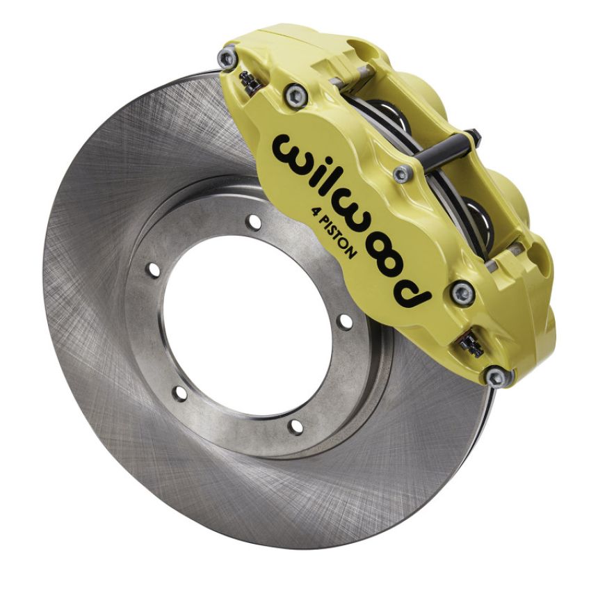 Wilwood 140-16679-Y 69-83 Porsche 911 Front Superlite Brake Kit 3.5in MT Plain Face - Yellow