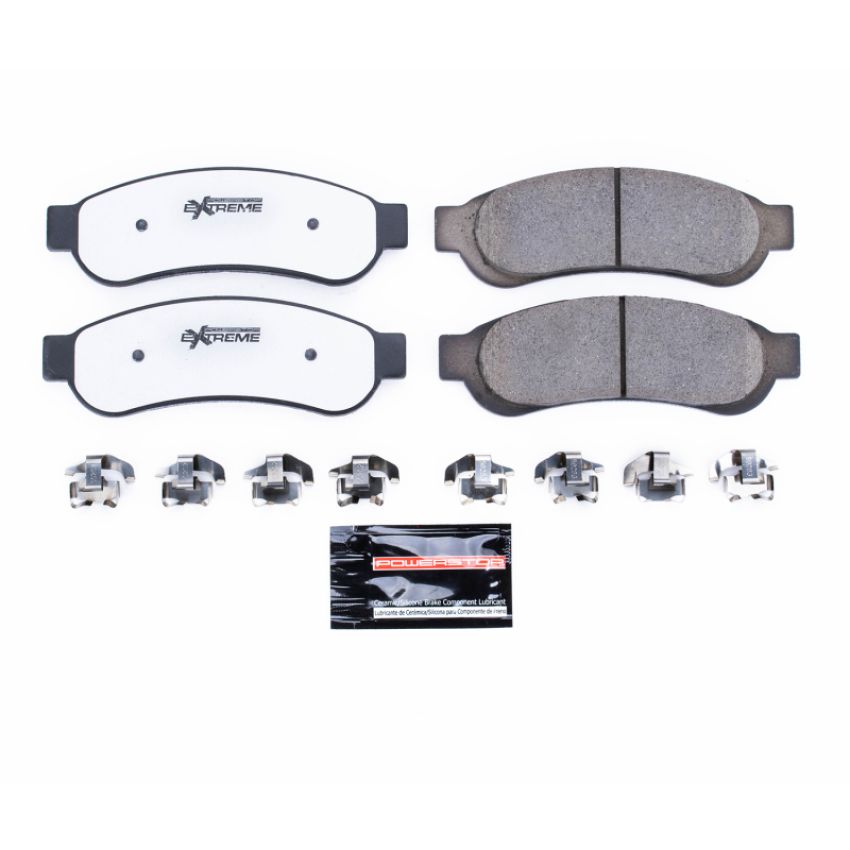 PowerStop Z36-1334 PowerStop - Z36 Truck and SUV Carbon-Fiber Ceramic Brake Pads with Hardware Kit
