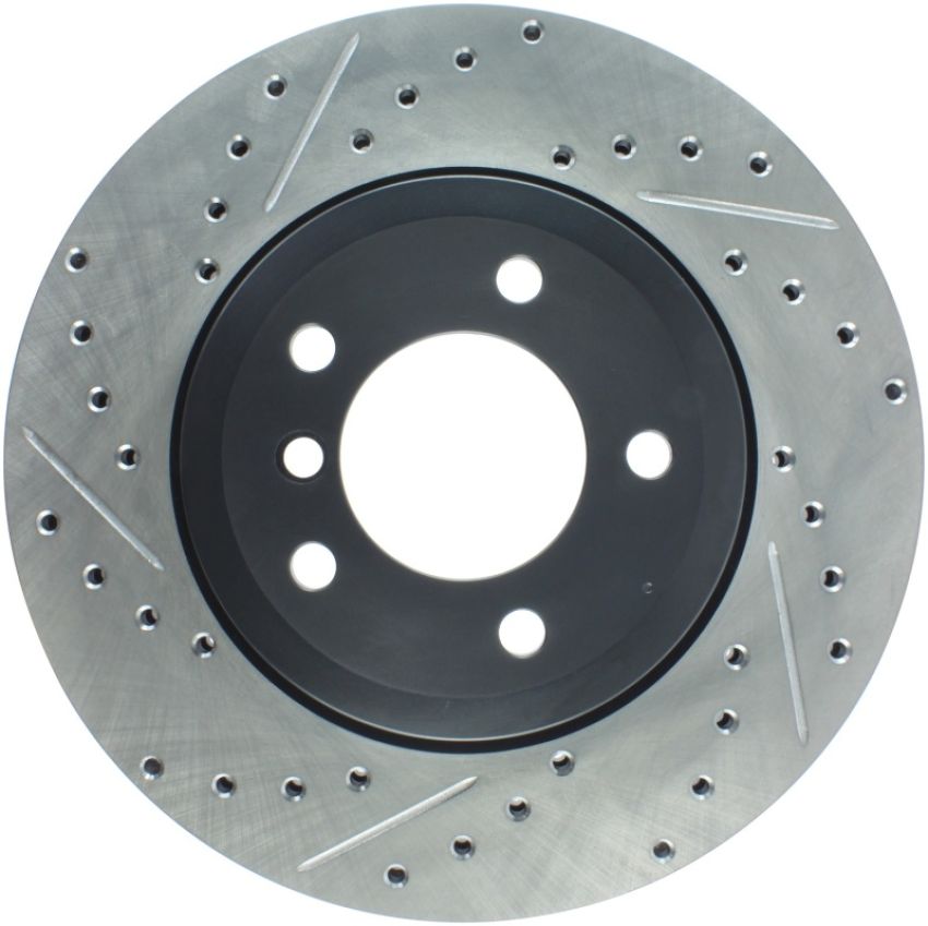 Stoptech 127.34052R 06-08 BMW Z4 / 00-07 330 Series (E46/E90) Slotted & Drilled Right Front Rotor