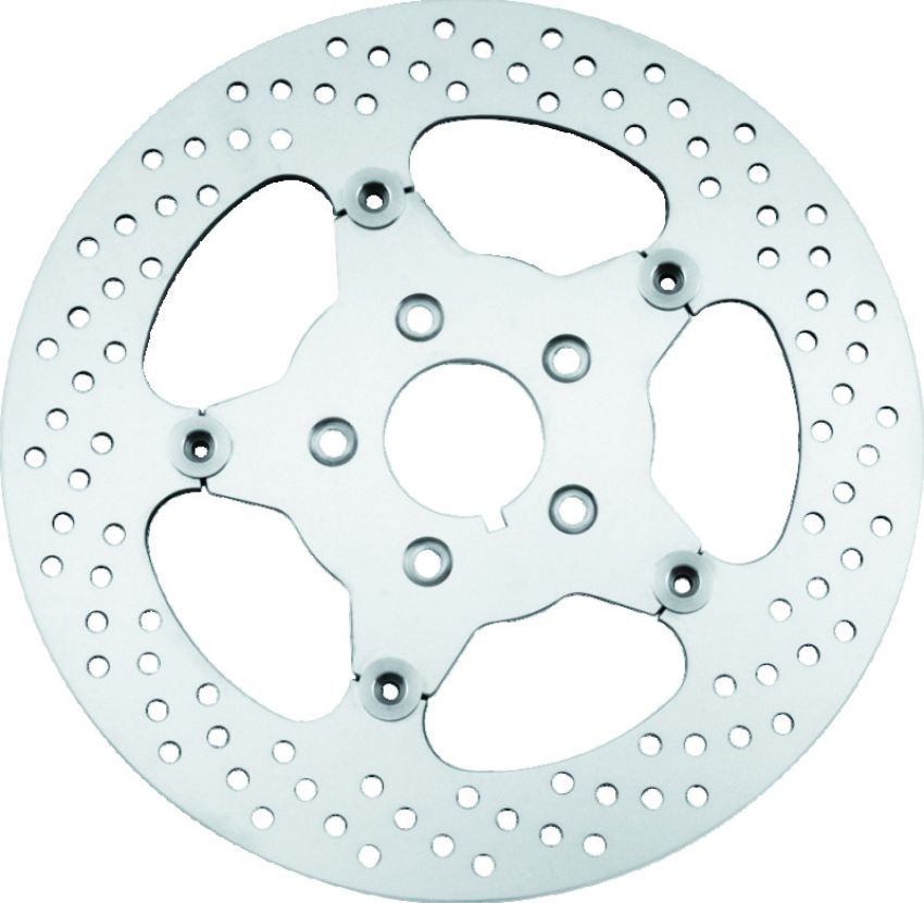 Bikers Choice 619975 84-99 Big Twin & XL 11.5 Inch Front Stainless Mirror Fltg Rotor Replaces H-D 44136-84