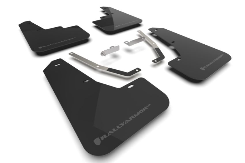 Rally Armor MF106-UR-BLK-GRY Black Mud Flap/Grey Logo