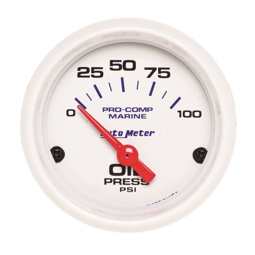 AUTOMETER ATM200758 2-1/16 Oil Pressure Gauge 0-100 PSI