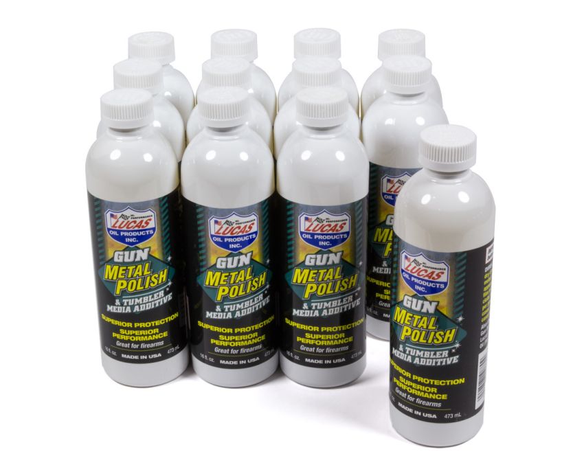 LUCAS OIL LUC10880-12 Gun Metal Polish Case 12 x 16 Ounce