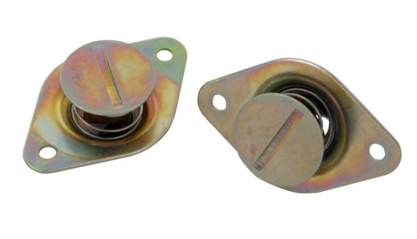Moroso 71376 Quick Fastener - Self Ejecting - 7/16in x .500in - Steel - Gold - 10 Pack