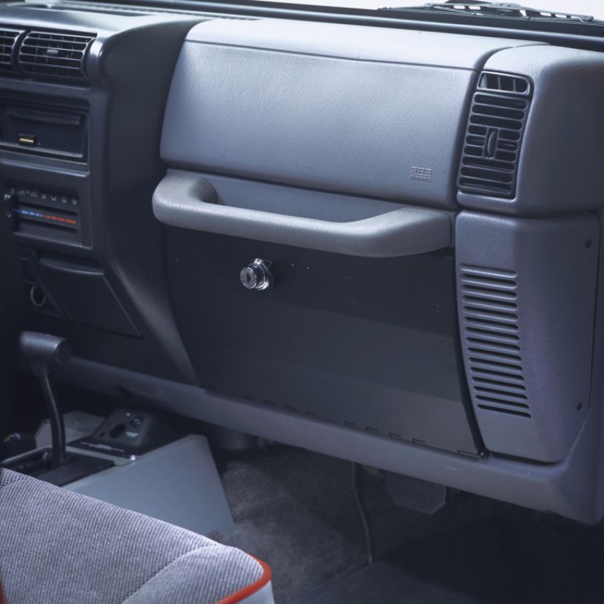 Tuffy Products 049-01 Tuffy Jeep Wrangler Tj/Lj Black Glove Box W/ Keyed Lock