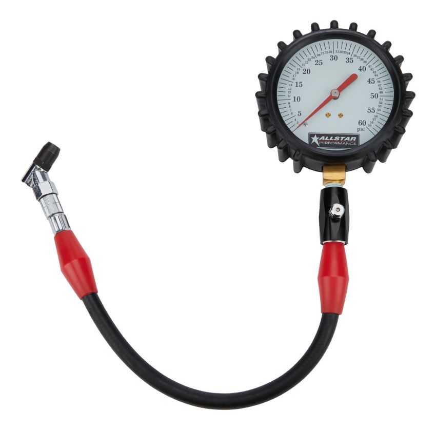 ALLSTAR PERFORMANCE ALL44048 Tire Pressure Gauge 0-60 PSI 4in Glow