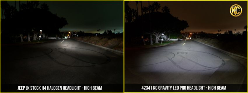 KC HiLiTES 42341 KC Headlights Gravity LED 7in 2-Light - 2007-2018 Jeep Wrangler JK 2/4-Door