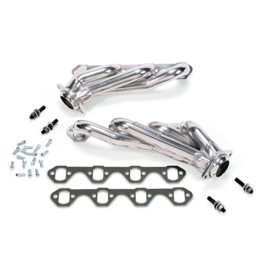 BBK Performance Parts 15110 1979-1993 MUSTANG 351 SWAP 1-5/8 SHORTY HEADERS (POLISHED SILVER CERAMIC)