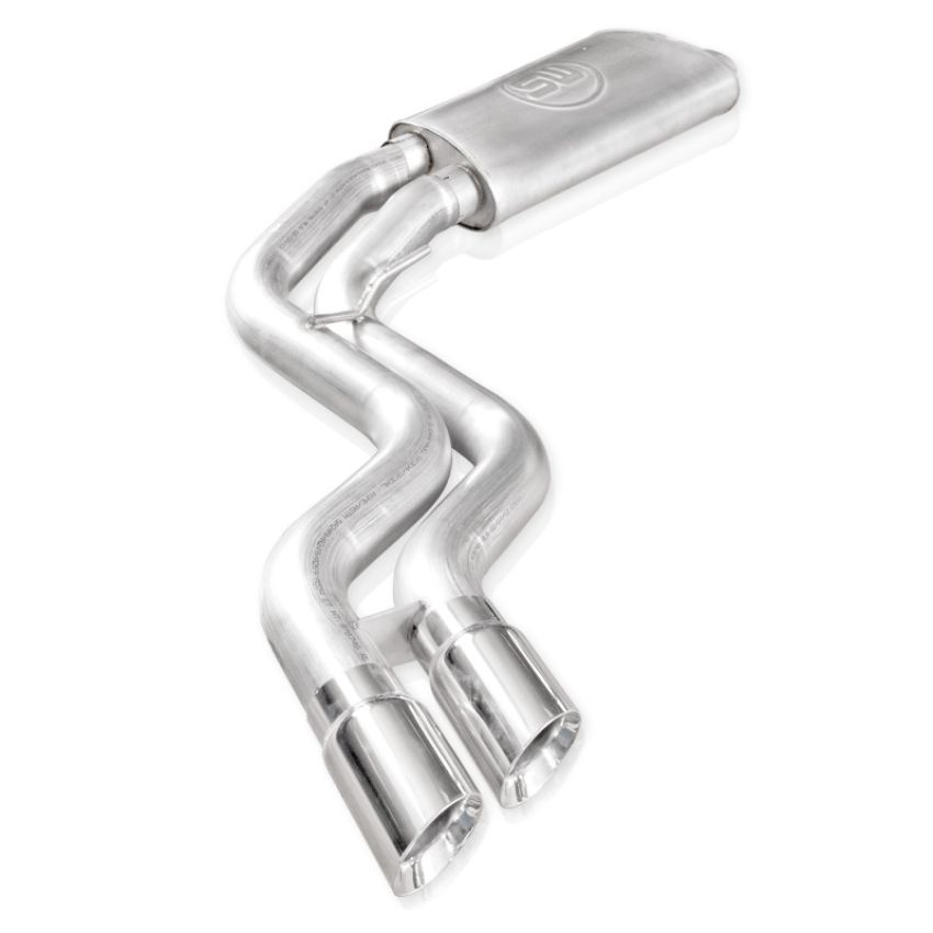 Stainless Works FT15CBFT 2015-18 F-150 Exhaust X-Pipe Resonator Muffler Exits In Front Of Passenger Rear Tire