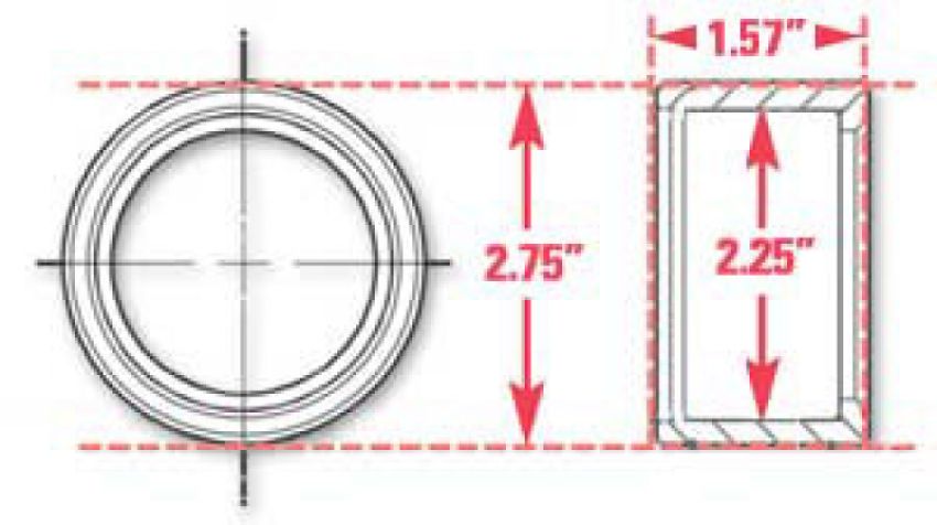 SPECIALTY PRODUCTS COMPANY 15525 WELD-IN RING KIT 2.25