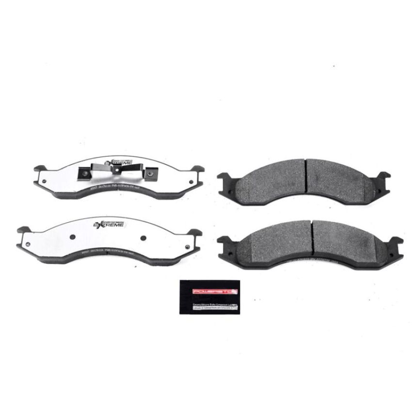 PowerStop Z36-557 PowerStop - Z36 Truck and SUV Carbon-Fiber Ceramic Brake Pads with Hardware Kit