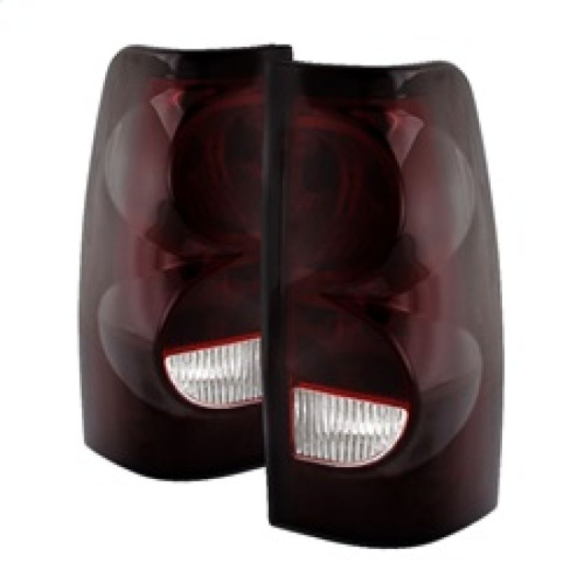 SPYDER 9026355 Xtune Chevy Silverado 1500-2500-3500 03-06 OEM Style Tail Lights Red Smoked ALT-JH-CS03-OE-RSM