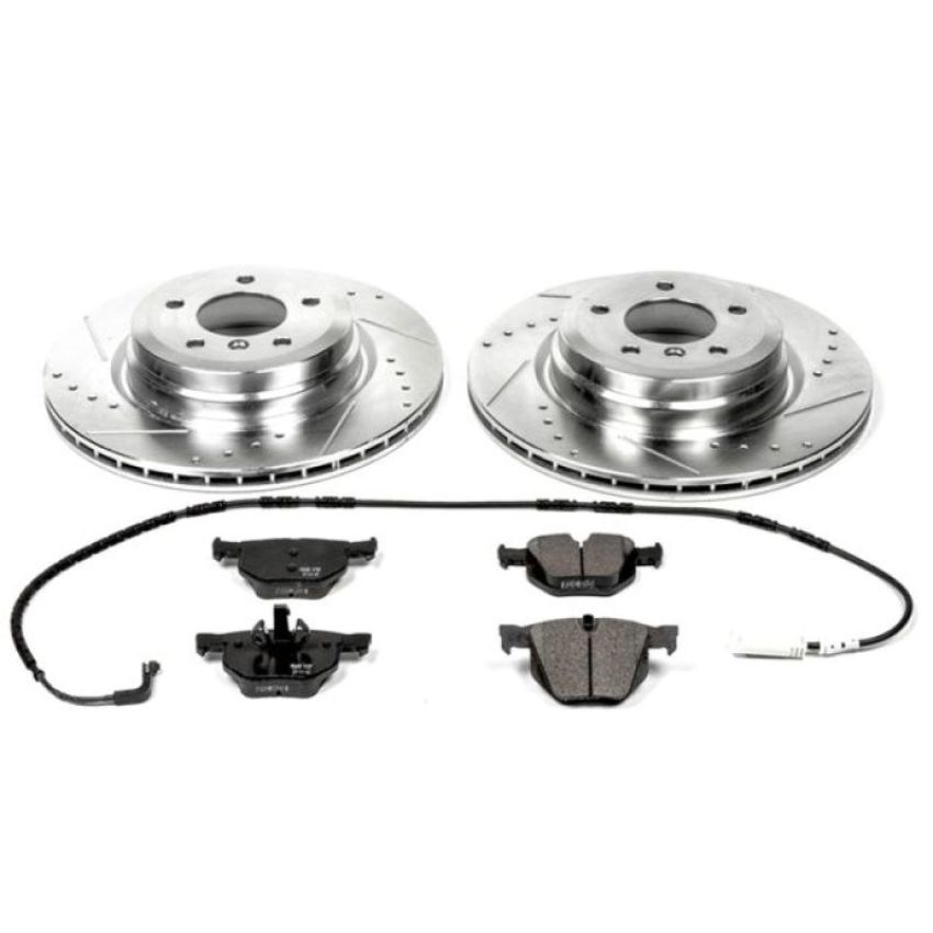 PowerStop K045 Z23 Daily Driver Carbon-Fiber Ceramic Brake Pad and Drilled & Slotted Rotor Kit