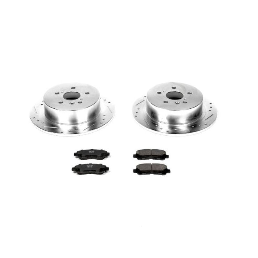 PowerStop K4714 Z23 Daily Driver Carbon-Fiber Ceramic Brake Pad and Drilled & Slotted Rotor Kit