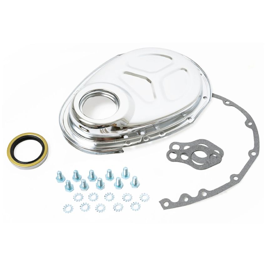 RACING POWER CO-PACKAGED RPCR4932 Chrome Chevy Timimg Cha in Cover