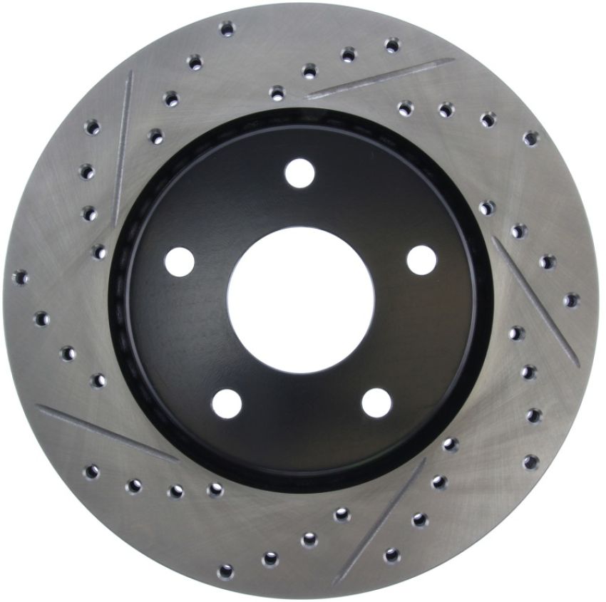 Stoptech 127.67069R Slotted & Drilled Sport Brake Rotor
