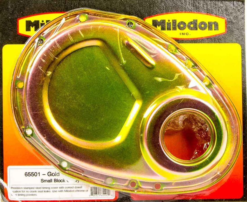 MILODON MIL65501 SBC Timing Cover - Gold