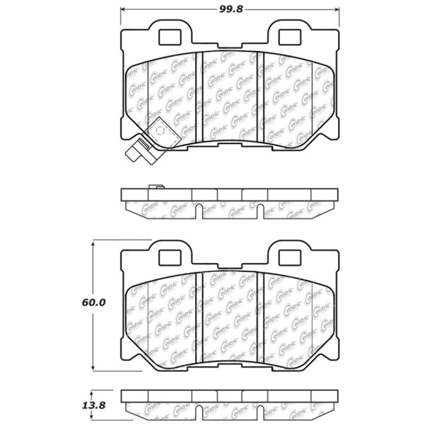 StopTech Street Touring 08-09 Infiniti FX50/G37 Rear Brake Pads