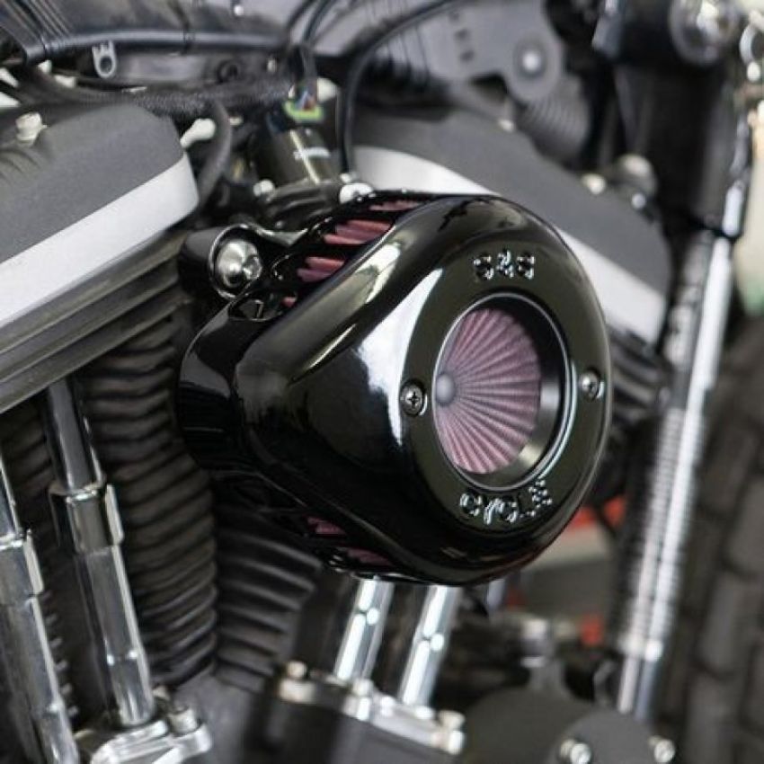 S&S Cycle 170-0726A 2007+ XL Models Stealth Air Stinger Kit w/ Gloss Black Teardrop