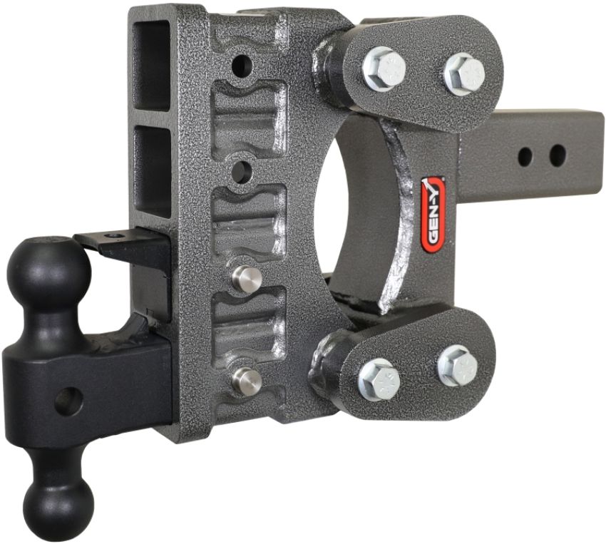 GEN-Y Hitch GH-1824 Gen-Y The Boss Torsion-Flex 3in Shank 6in Drop 21K Hitch w/GH-061 Dual-Ball/GH-062 Pintle Lock