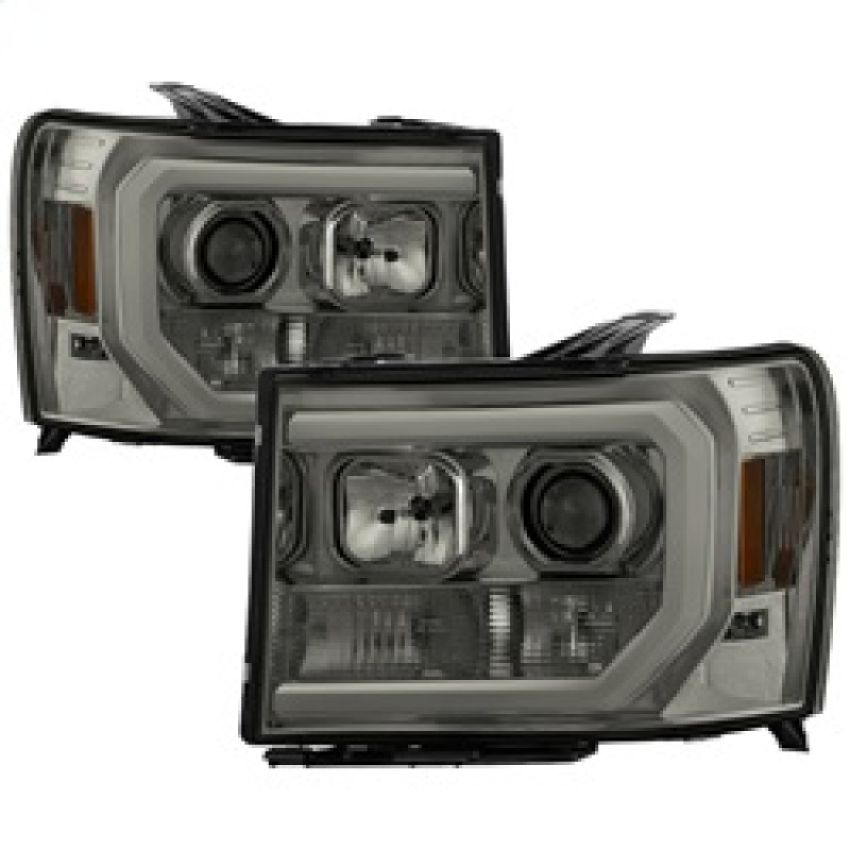 SPYDER 5083654 Projector Headlights - Version 2 - Light Bar DRL LED - Smoke