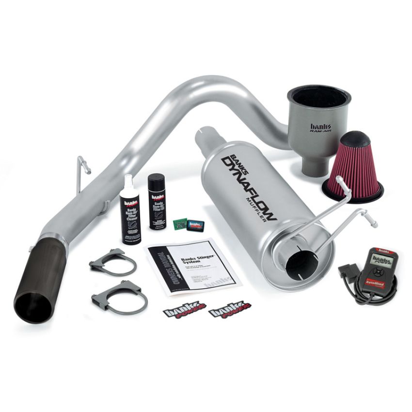 Banks Power 49406-B 99-04 Ford 6.8L Excursion Stinger System w/ AutoMind - SS Single Exhaust w/ Black Tip