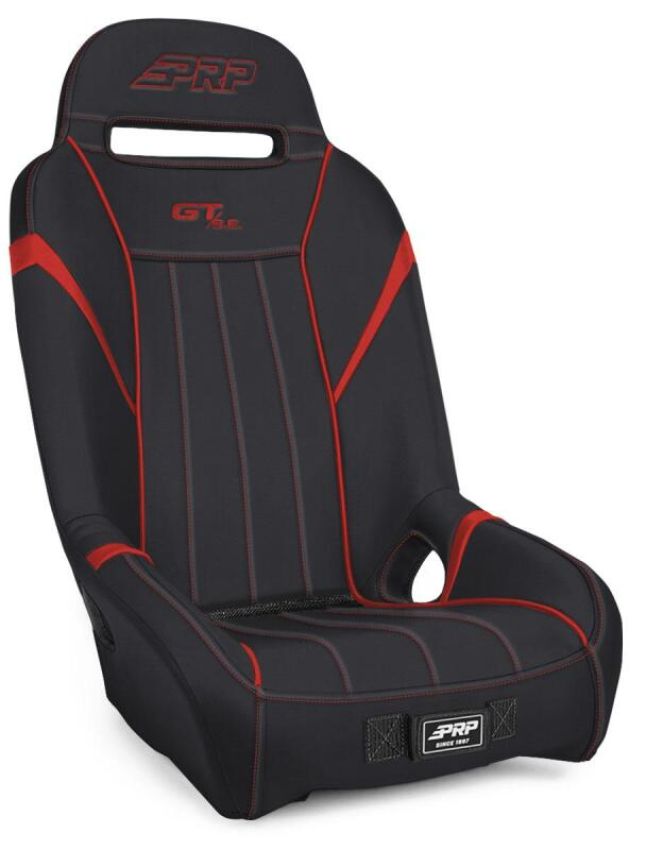 PRP Seats A58R-237 PRP GT/S.E. Rear Suspension Seat- Black/Red
