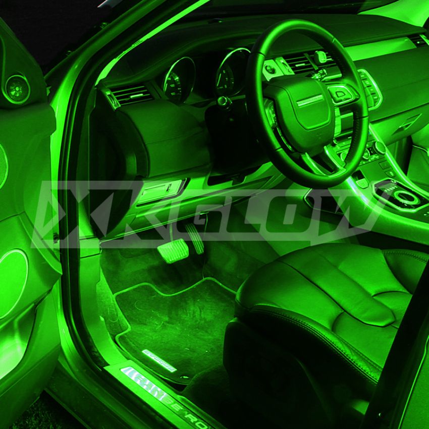 XKGLOW XK041004-G XK Glow Single Color  UnderglowLED Accent Light Car/Truck Kit Green - 4x8In