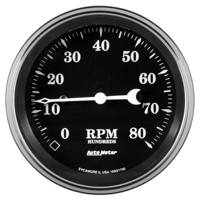 AUTOMETER ATM1790 3-3/8 Tachometer 8000 RPM Old Tyme In-Dash