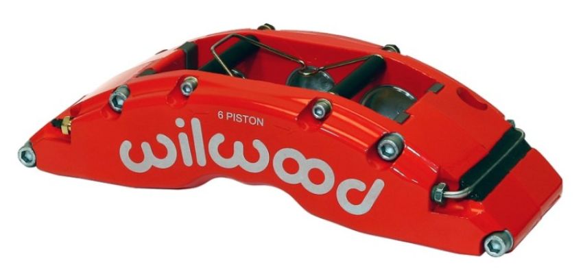 Wilwood 120-14319-RSR Caliper-TC6R-Red 1.88/1.62/1.62in Pistons 1.38in Disc