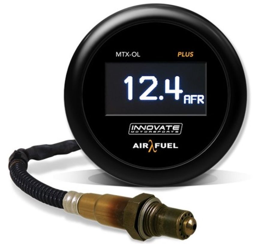 Innovate Motorsports 39360 Innovate MTX-OL PLUS Wideband Digital Air/Fuel Ratio OLED Gauge Kit 3ft w/O2 Sensor