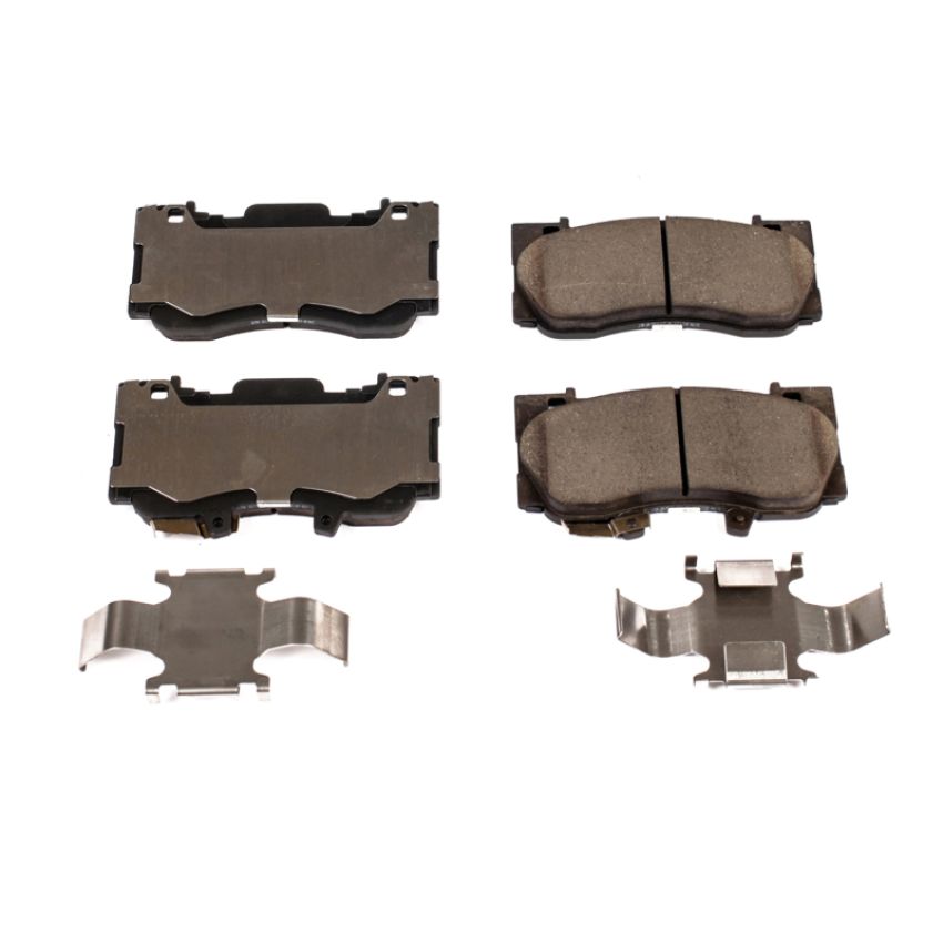 PowerStop 17-1784 PowerStop - Z17 Low-Dust Ceramic Brake Pads with Hardware