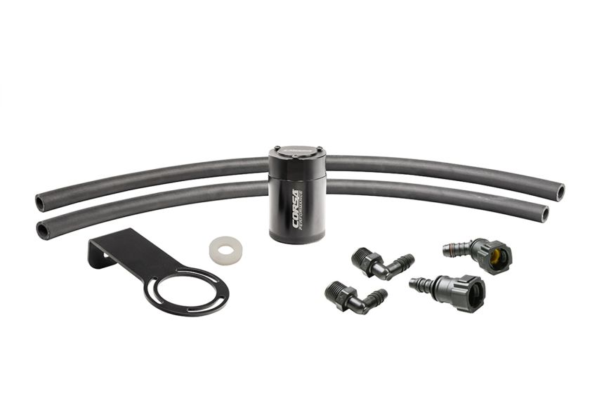 Corsa Performance CC0007 CORSA Performance 3 oz. aluminum oil catch can with mounting bracket
