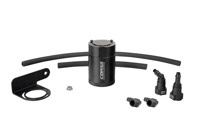 Corsa Performance CC0011 CORSA Performance 3 oz. aluminum oil catch can with mounting bracket