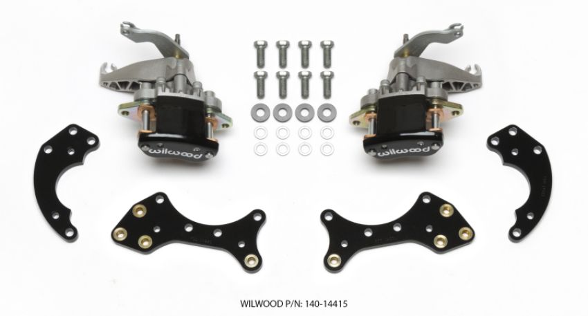 Wilwood 140-14415 P/S Retrofit Kit w/MC4 P-Brake Forged Dynalite Pro Street 12.19in Rear Kits