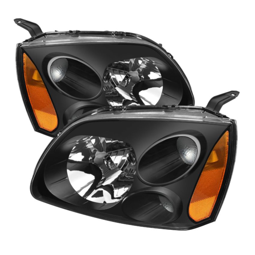 SPYDER 5072900 Xtune Mitsubishi Galant 04-08 Amber Crystal Headlights Black HD-JH-MG04-AM-BK