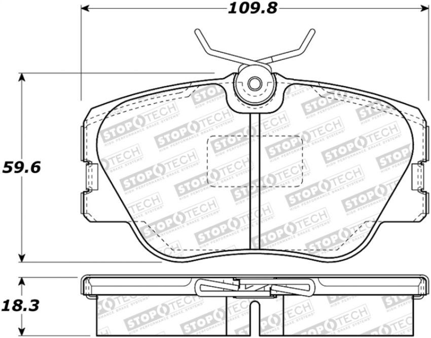 Stoptech 308.04230 Street Brake Pads