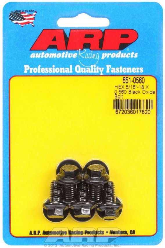 ARP ARP651-0560 Bolt Kit 6pt (5pk) 5/16-18 x .560
