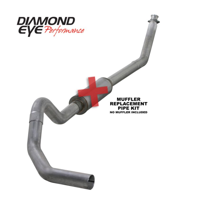 Diamond Eye Performance K4212A-HX40-RP Diamond Eye KIT 4in TB HX40 DWNP 221040 SGL AL 94-02 CUMMINS 5 9L NO WARRANTY ON FITTMENT-CSTM KIT