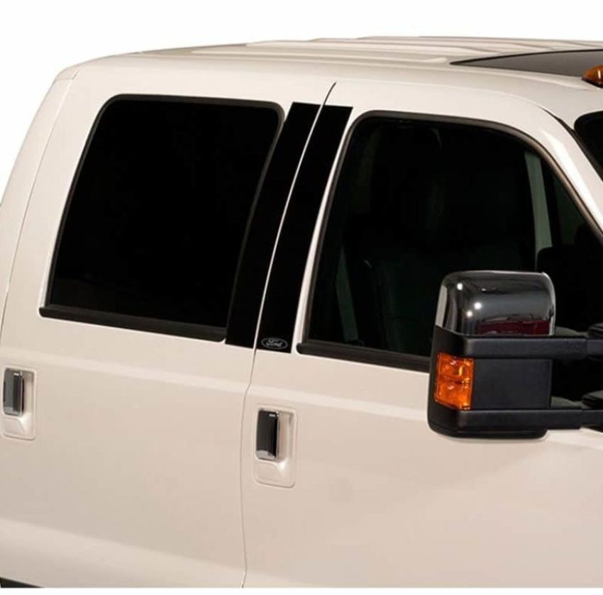 Putco 402680BPFD 17-20 Ford SuperDuty - Crew Cab / SuperCab w/ Keypad Black Platinum Pillar Posts Classic