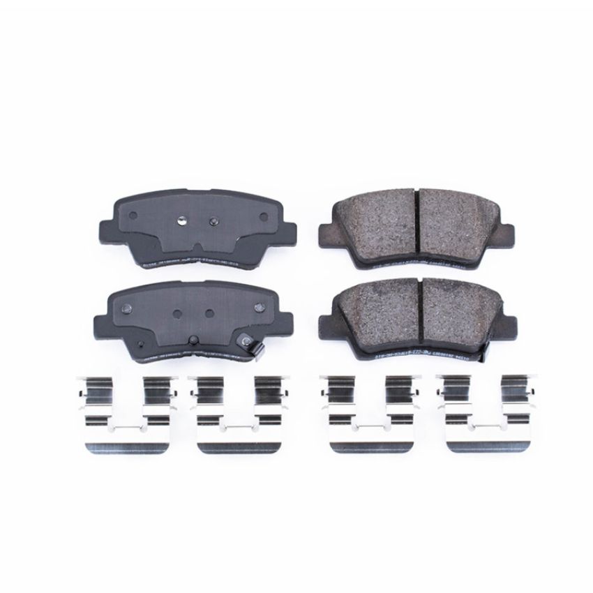 PowerStop 17-1594 PowerStop - Z17 Low-Dust Ceramic Brake Pads with Hardware